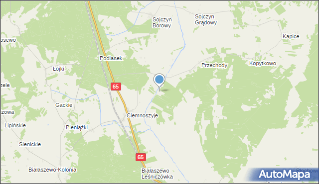 mapa Kolonia Przechody, Kolonia Przechody na mapie Targeo